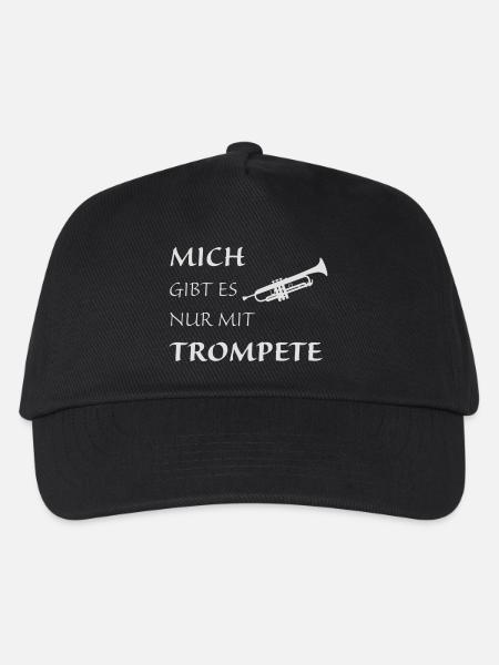 Nur mit Trompete - Kinder Basecap - Schwarz