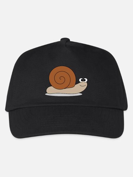 Brown snail - Kinder Basecap - Schwarz