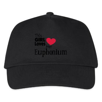 This Girl Loves Her Euphonium - Kids’ Baseball Cap - black - Front