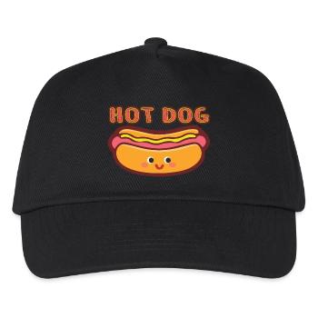 HOT DOG - Kids’ Baseball Cap - black - Front