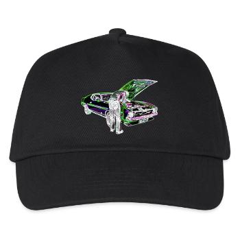 Schrauber Iinvert - Kinder Basecap - Schwarz - Vorne