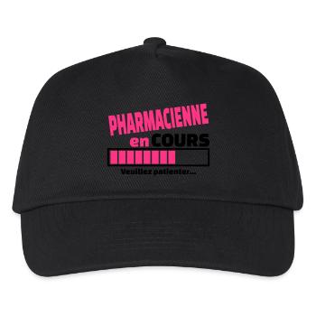 pharmacienne en cours - Casquette de baseball Enfant - noir - Devant