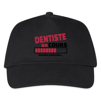 dentiste en cours - Casquette de baseball Enfant - noir - Devant