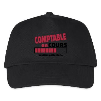 comptable en cours - Casquette de baseball Enfant - noir - Devant