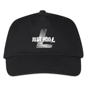 Litecoin "Just Hold" - Kinder Basecap - Schwarz - Vorne