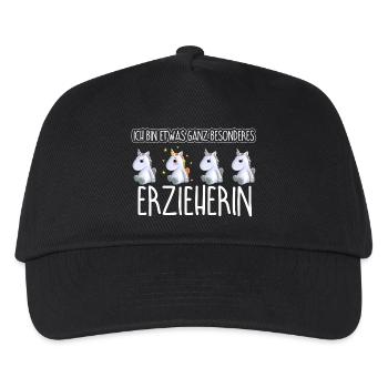 ERZIEHERIN - Toll - Kinder Basecap - Schwarz - Vorne