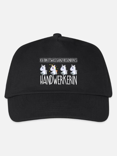 HANDWERKERIN - Toll - Kinder Basecap - Schwarz