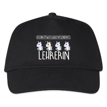 LEHRERIN - Toll - Kinder Basecap - Schwarz - Vorne