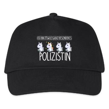 POLIZISTIN - Toll - Kinder Basecap - Schwarz - Vorne