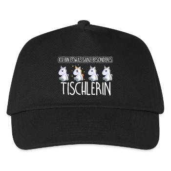 TISCHLERIN - Toll - Kinder Basecap - Schwarz - Vorne