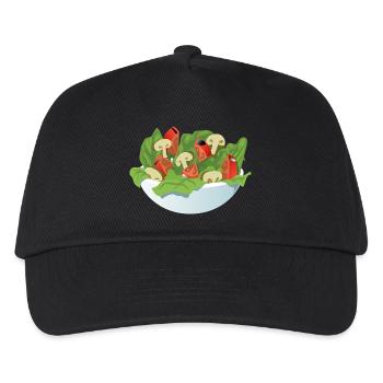 Salat - Kinder Basecap - Schwarz - Vorne