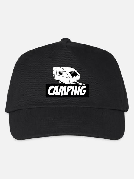 Camping - Die pure Leidenschaft - Kinder Basecap - Schwarz