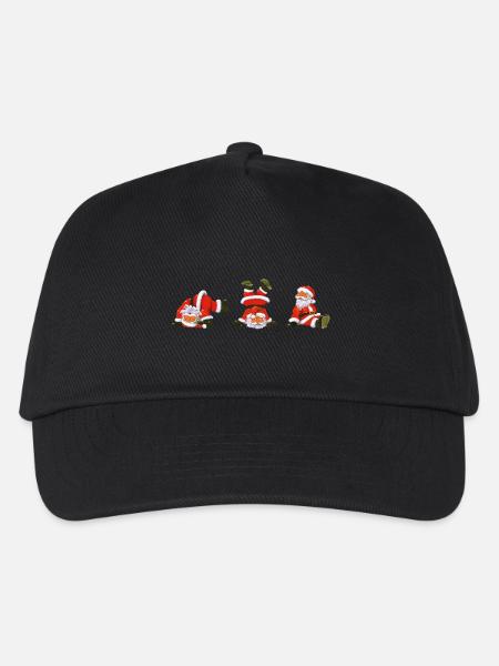 Santas - Kids’ Baseball Cap - black