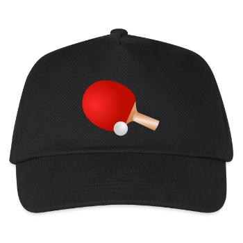 table tennis racket - Kids’ Baseball Cap - black - Front