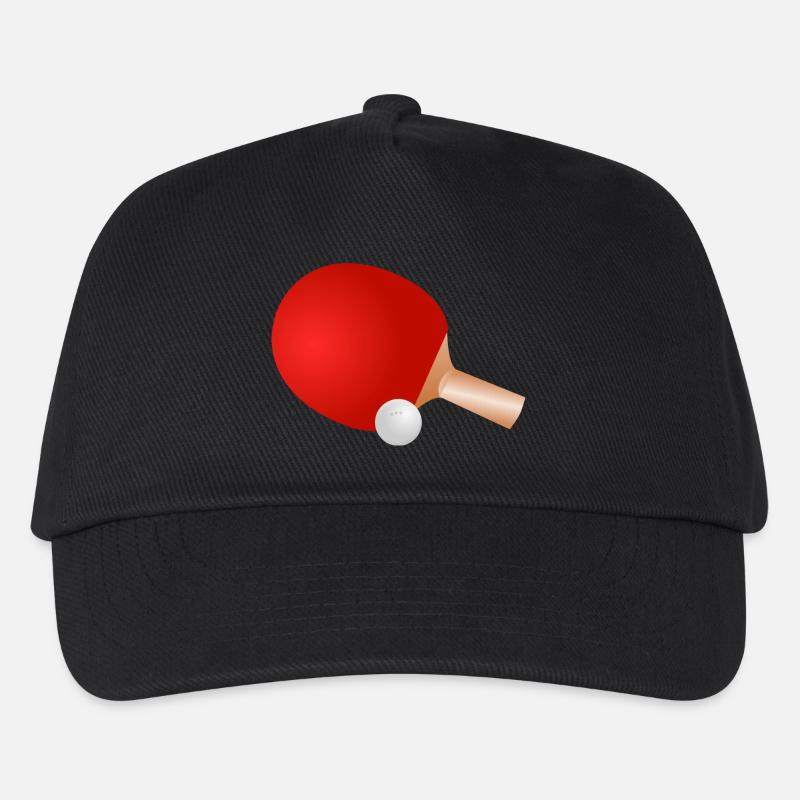 Tischtennisschläger - Kinder Basecap - Schwarz