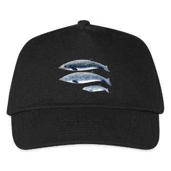 baleine à bec de Blainville - Baleine à bec - à bec Baleine - Casquette de baseball Enfant - noir - Devant