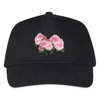 rosen roses blumen flowers garten garden3 - Kinder Basecap - Schwarz - Vorne