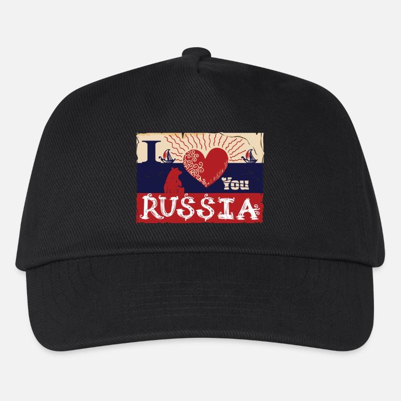 I love you Russia - Kinder Basecap - Schwarz