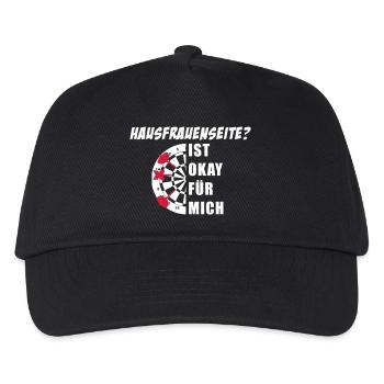 Darts auf die Hausfrauenseite? Ist okay für mich. - Kinder Basecap - Schwarz - Vorne