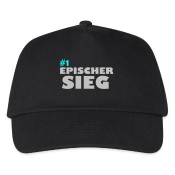 Epischer Sieg - Kinder Basecap - Schwarz - Vorne