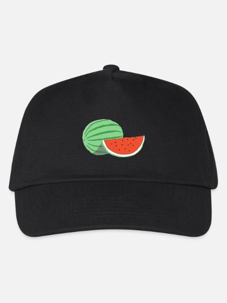 WASSERMELONE - Kinder Basecap - Schwarz