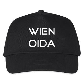 WIEN OIDA - Kinder Basecap - Schwarz - Vorne