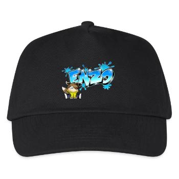Enzo Graffiti Name - Kids’ Baseball Cap - black - Front