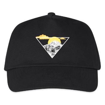 Landscape Mountains Sun Nature Gift Idea - Kids’ Baseball Cap - black - Front