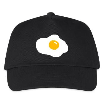 Spiegelei - Kinder Basecap - Schwarz - Vorne