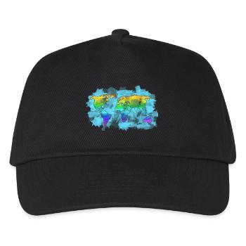 map of the world - Kids’ Baseball Cap - black - Front