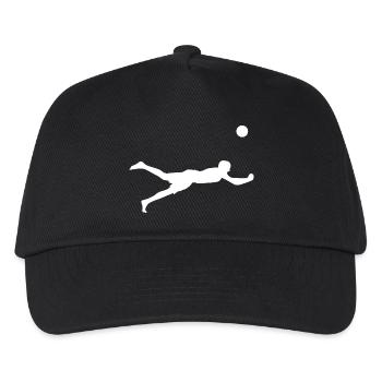 Beach Volleyball Spieler Sport - Kinder Basecap - Schwarz - Vorne