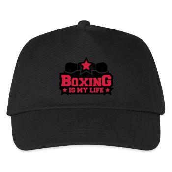 boxing_is_my_life_c2 - Kinder Basecap - Schwarz - Vorne