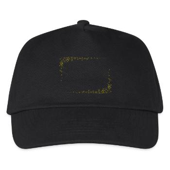 Sternrahmen Gold - Kinder Basecap - Schwarz - Vorne