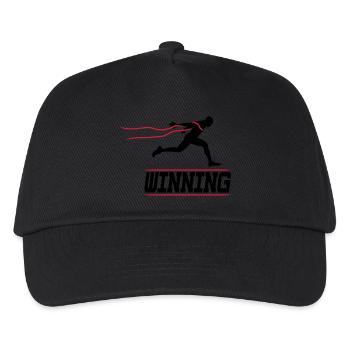 running runner winning 2c I - Kinder Basecap - Schwarz - Vorne