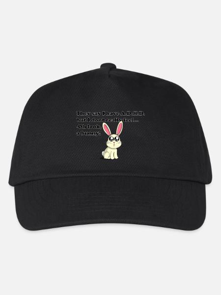 ADHD bunny - Kinder Basecap - Schwarz