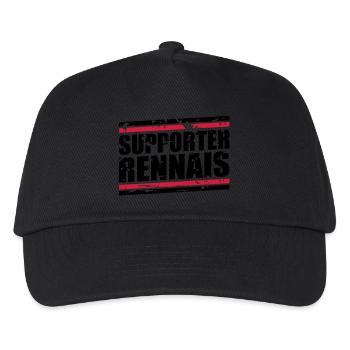 Vintage bear Rennais - Kids’ Baseball Cap - black - Front