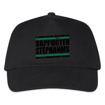 Supporter Stéphanois vintage - Casquette de baseball Enfant - noir - Devant