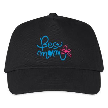 BEST MOM - Kinder Basecap - Schwarz - Vorne