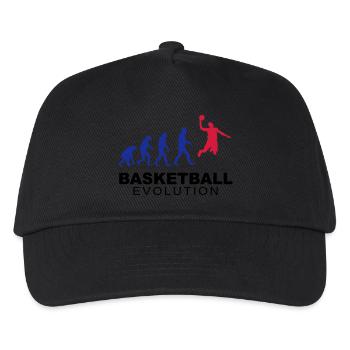 Basketball evolution - Kinder Basecap - Schwarz - Vorne
