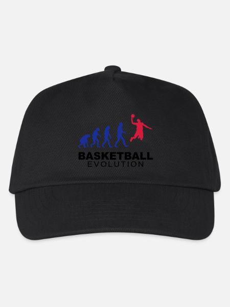 Basketball evolution - Kinder Basecap - Schwarz