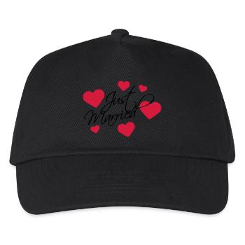 Just Married Logo - Kids’ Baseball Cap - black - Front