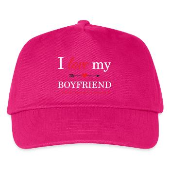 I Love My Boyfriend - Kids’ Baseball Cap - fuchsia - Front