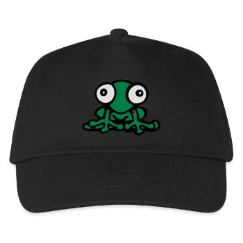 cartoon funny frog cute kawaii Fun comics - Kids’ Baseball Cap - black - Front