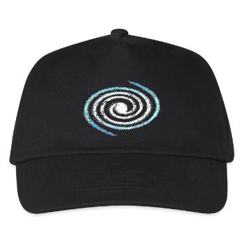 Spiral galaxy, universe, cosmos, milky way - Kids’ Baseball Cap - black - Front