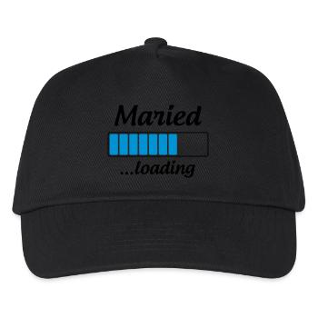 Maried ...loading - Wedding - Kinder Basecap - Schwarz - Vorne