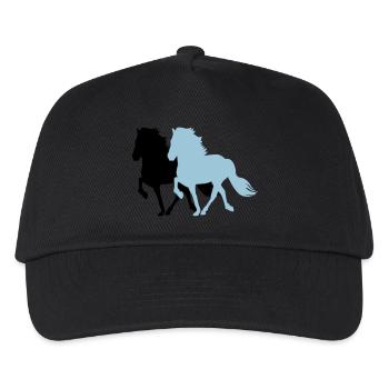 2 Tölter - Kinder Basecap - Schwarz - Vorne