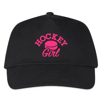 Eishockey - Kinder Basecap - Schwarz - Vorne