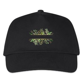 Leaf frame - Kinder Basecap - Schwarz - Vorne
