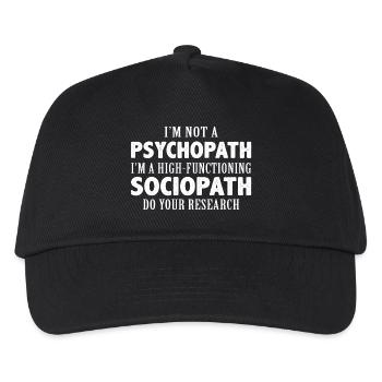 I Am Not A Psychopath - Kids’ Baseball Cap - black - Front