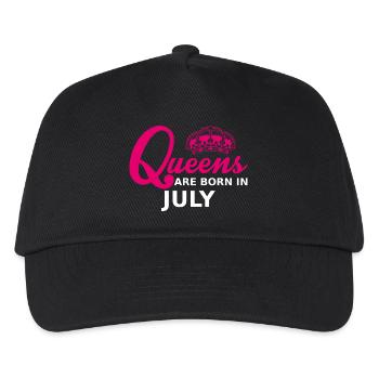 queens are born in july - Casquette de baseball Enfant - noir - Devant